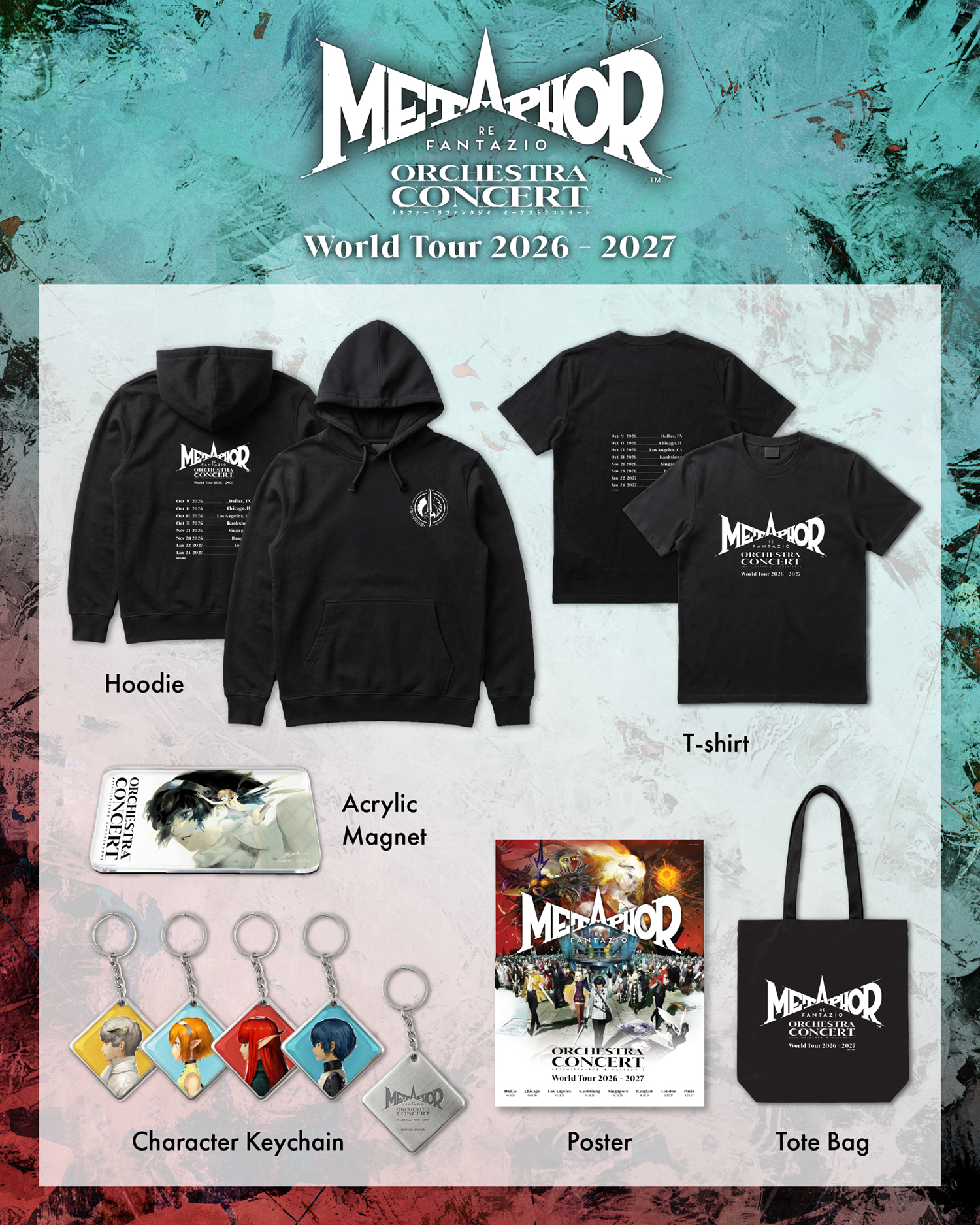 Metaphor: ReFantazio Orchestra Concert World Tour 2026-2027 Merchandise Lineup